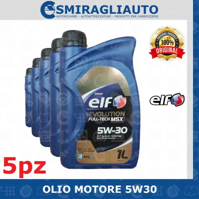 Olio Motore Elf Evolution Fulltech Msx 5w30 5 Litri Benzina E Diesel Occasione Imperdibile