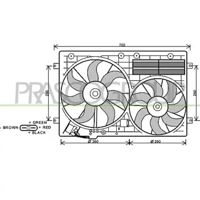 Pagamento Sicuro Ventola Per Audi Tt (8j) Dal 2006 Al 2010