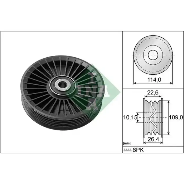 Consegna Rapida Galoppino/Guidacinghia Cinghia Poly-V 532 0108 10 SCHAEFFLER INA OPEL JEEP