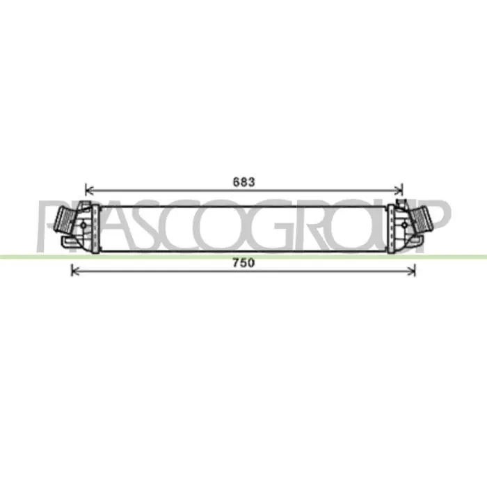 Intercooler Per Alfa Romeo Giulietta Dal 2010 Al 2016 Nuovo Arrivo