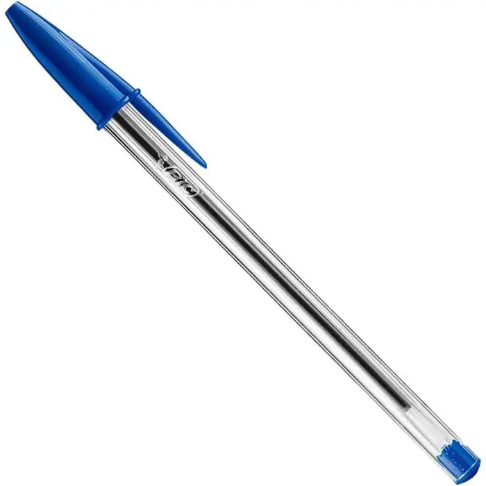 Più Venduto Bic Cristal Original Penne A Sfera Scatola 50 Pz Blu Cancelleria