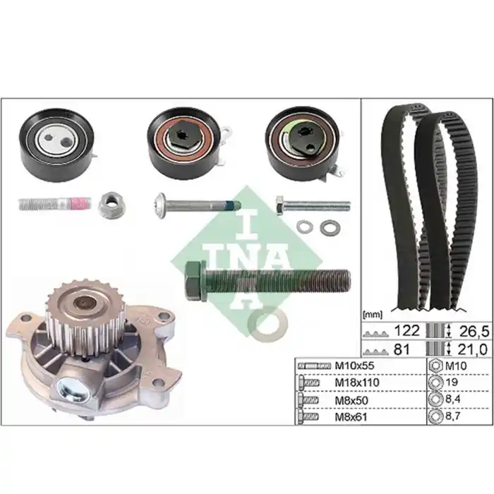 Pompa acqua + Kit cinghie dentate 530 0483 30 SCHAEFFLER INA per VW Saldi