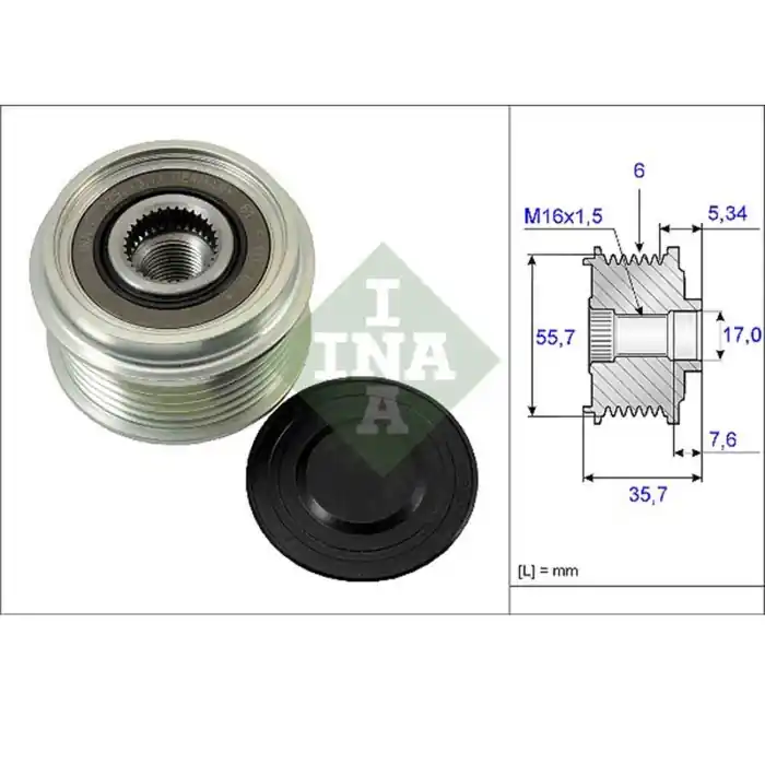 Dispositivo ruota libera alternatore 535 0077 10 SCHAEFFLER INA OPEL CHEVROLET Subito Disponibile