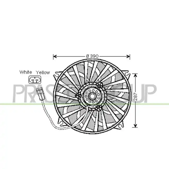 Nuova Collezione Ventola Per Citroen C5 Dal 2001 Al 2004