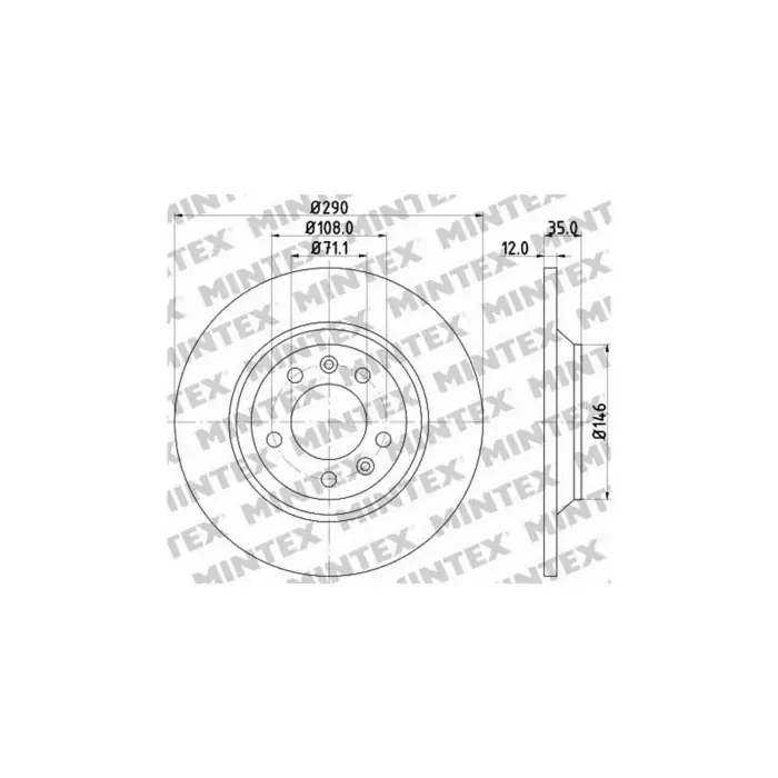 Coppia Dischi Freno MDC1592 MINTEX per FIAT ALFA ROMEO LANCIA Promozione