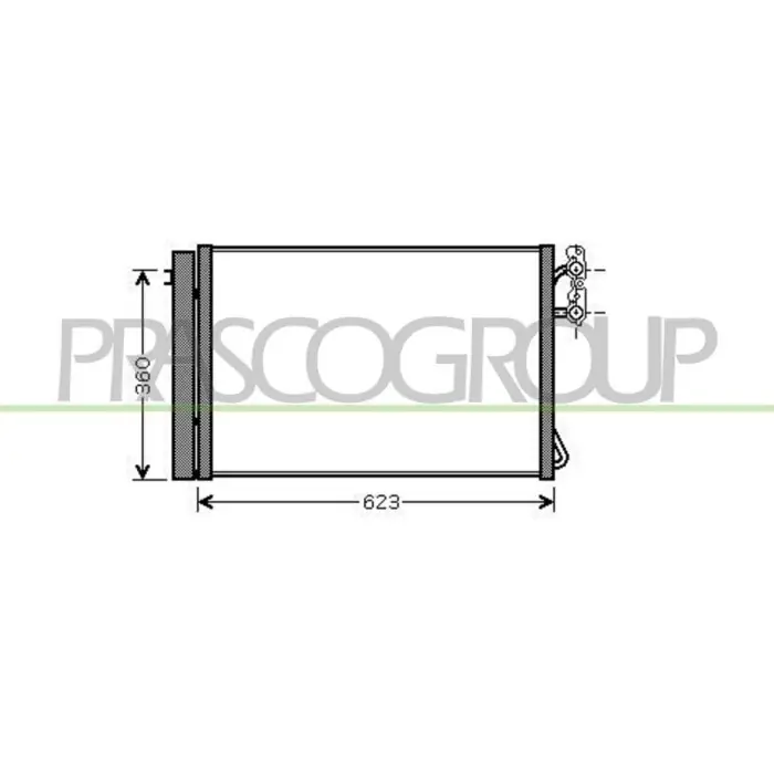 Nuovo Arrivo Condensatore Per Bmw 3 Series - E90/e91 Dal 2005 Al 2009