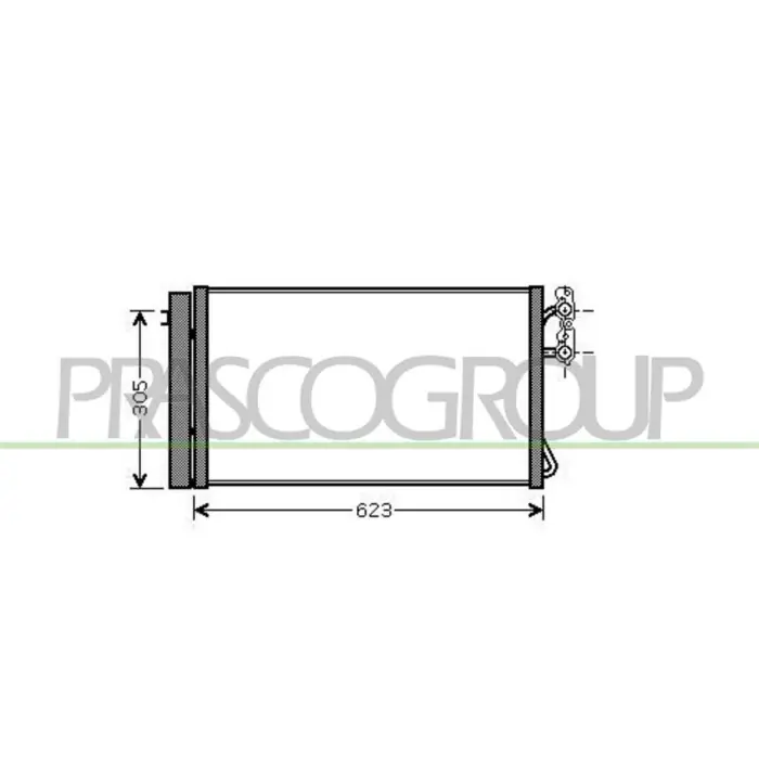 Scelto Dai Clienti Condensatore Per Bmw 3 Series - E90/e91 Dal 2005 Al 2009