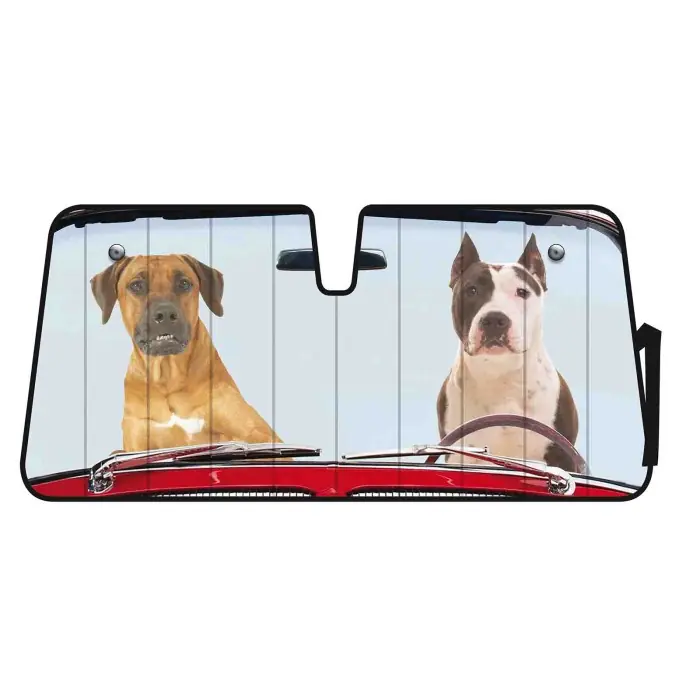 Scudo Termico Per Parabrezza 68x147 Cm Two Dogs Scudi Parasole Tendine Parasole Nuova Collezione