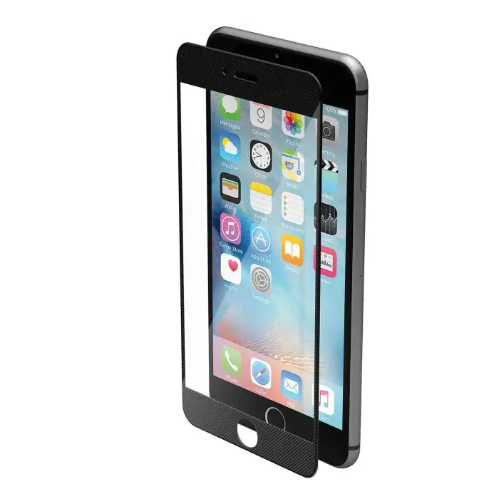 Solo Oggi Phantom Vetro Temperato Protettivo Da Bordo A Bordo Apple Iphone 7 Plus/8 Plus Pixel Black Protezioni Schermo