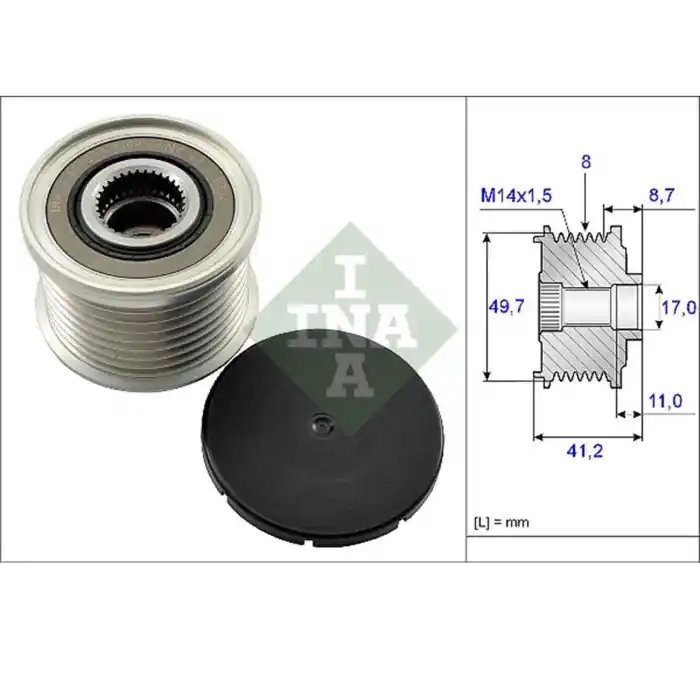 Dispositivo ruota libera alternatore 535 0141 10 SCHAEFFLER INA per BMW JEEP Consegna Rapida