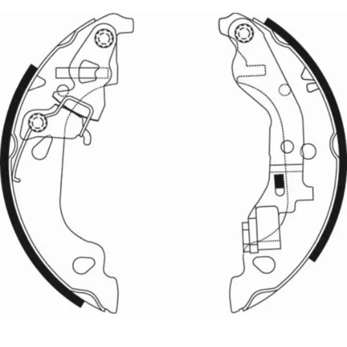 Ultimissimo Modello Kit ganasce freno MFR534 MINTEX per FIAT
