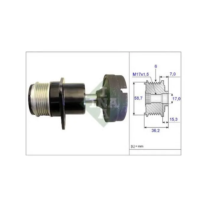 Scelto Dai Clienti Dispositivo ruota libera alternatore 535 0157 10 SCHAEFFLER INA per FORD