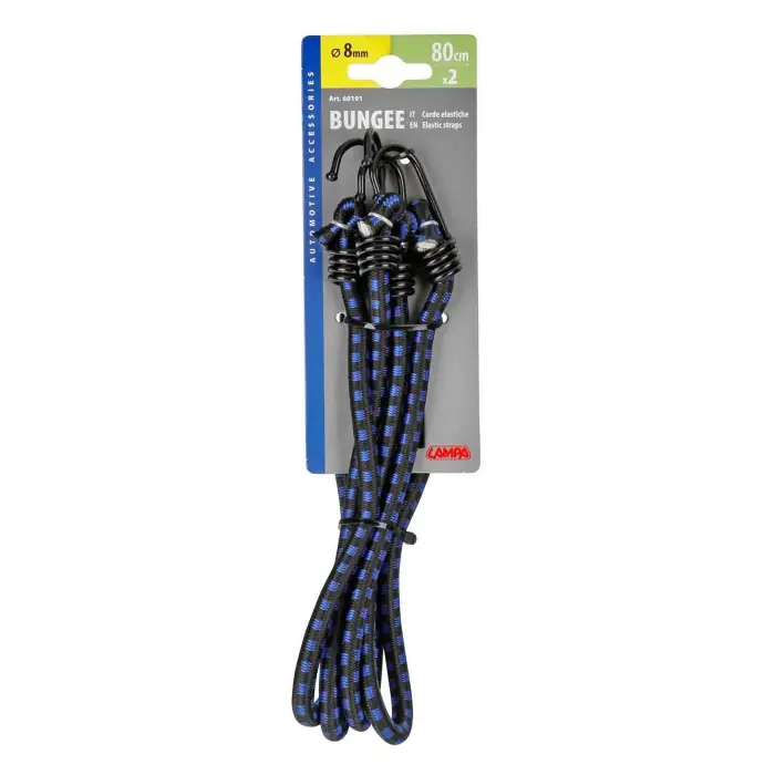 Solo Oggi Corde Elastiche Slim Ø 8 Mm 2x80 Cm Corde Elastiche E Funi Portabiciclette