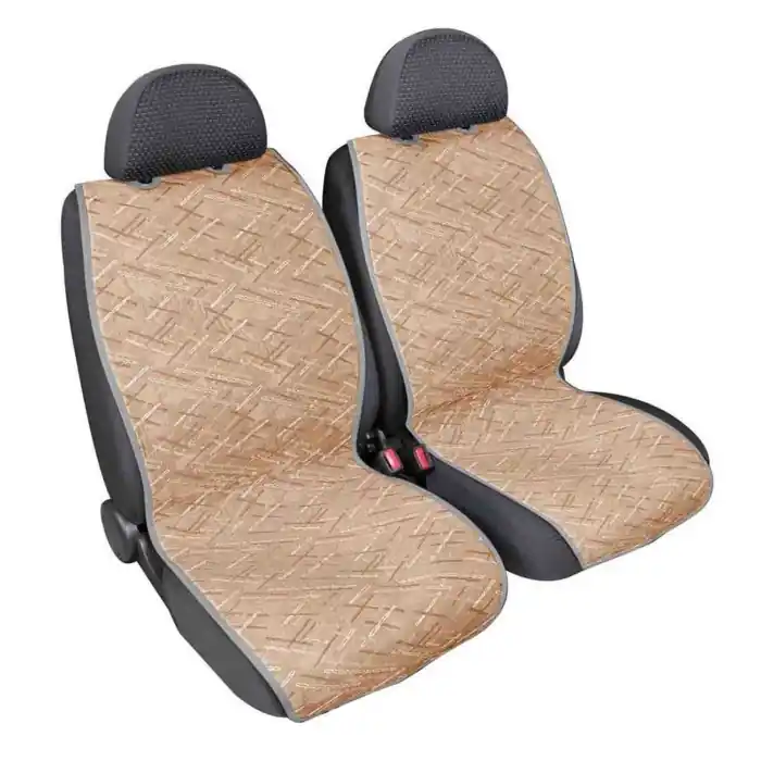Scelto Dai Clienti Fresco Elegance Coppia Schienali Anteriori Double Face Beige Schienali Estivi Schienali