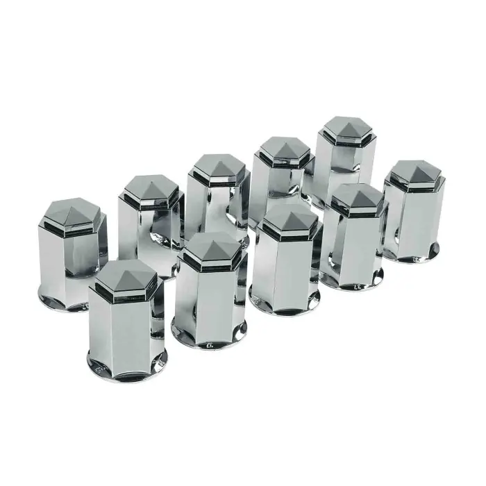 Prezzo Conveniente Set 10 Copribulloni In Abs Ø 33 Mm Cromo Abs Copribulloni Camion
