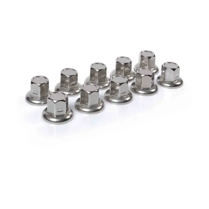 Pagamento Sicuro American Set 10 Copribulloni Testa Piatta In Acciaio Inox Ø 33 Mm American Copribulloni Camion