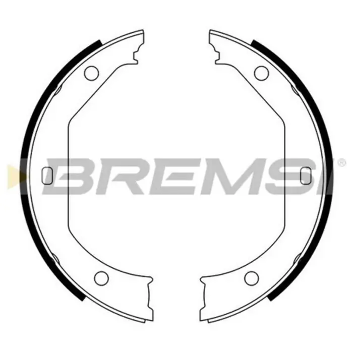 Spedizione Espresso Kit Ganasce Freno Stazionamento Posteriore Bmw 5 (e39) Gf0080 34 21 2 213 311 S.f. Ate Teves Bremsi