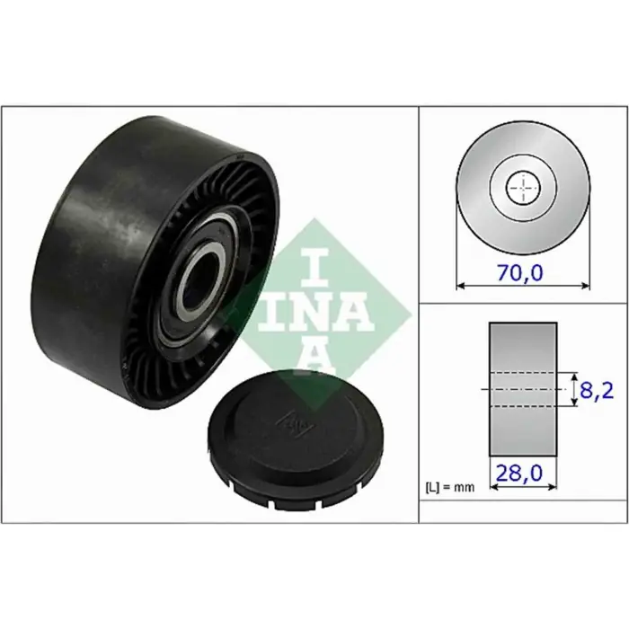 Professionale Galoppino/Guidacinghia Cinghia Poly-V 532 0468 10 SCHAEFFLER INA per AUDI VW
