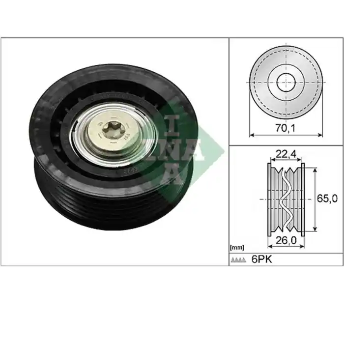 Galoppino/Guidacinghia Cinghia Poly-V 532 0471 10 SCHAEFFLER INA per FORD Popolare