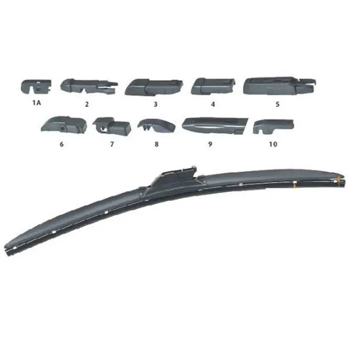 Scelto Dai Clienti Spazzole Tergicristallo 21" 530mm Ecoflat 10 Adattatori Per Ecoflat