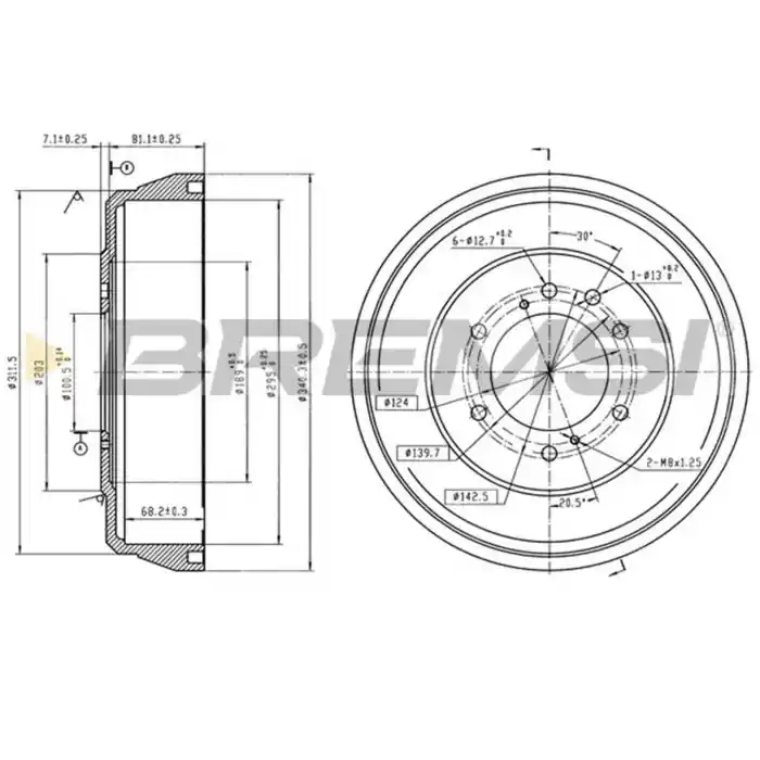 Kit Tamburi Freno Posteriore 94036700 NISSAN Pathfinder II Verniciato Offerta Lampo