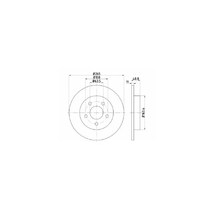 Coppia Dischi Freno MDC1642 MINTEX Di Tendenza