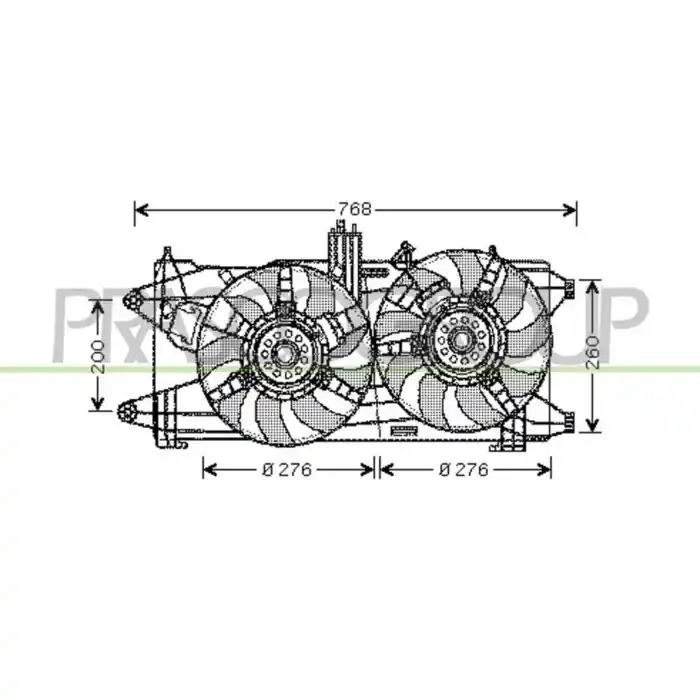 Offerta Limitata Ventola Per Fiat Fiorino Dal 2007 Al 2016