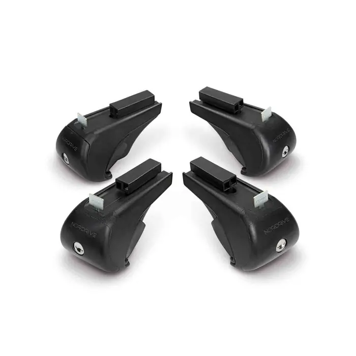 Nuova Collezione Evos Rs (rail Steel) Kit 4 Piedi Per Barre In Acciaio 156 Crosswagon-156 Sportwagon Attacchi Railing Standard