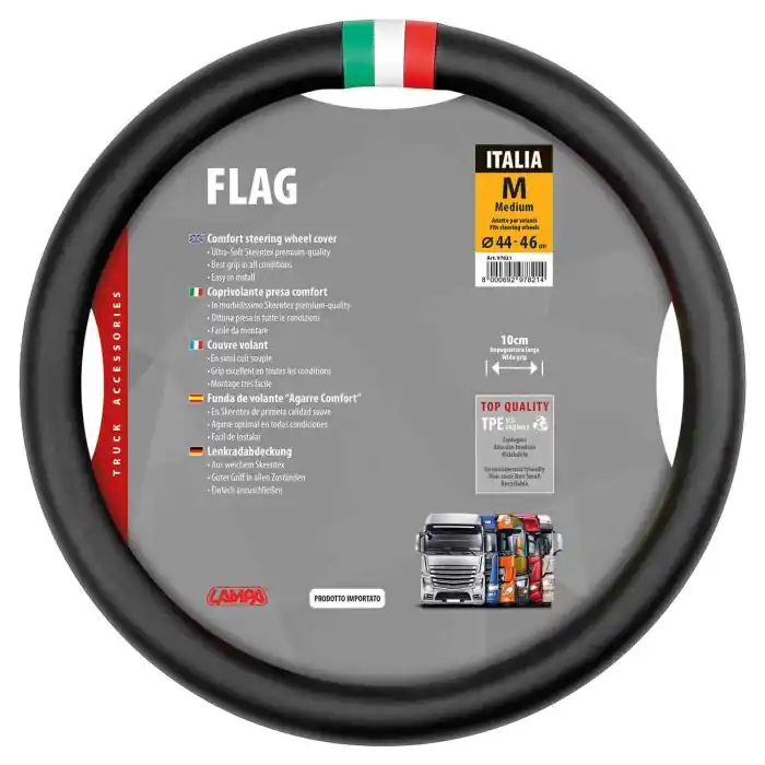 Compra Oggi Stesso Flag Italia Coprivolante In Skeentex M Ø 44/46 Cm Coprivolanti In Skeentex Coprivolanti
