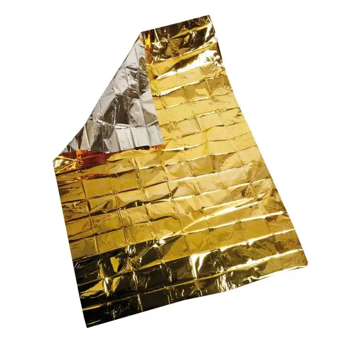 Subito Disponibile Coperta Isotermica Oro/argento 160x210 Cm Soccorso Soccorso