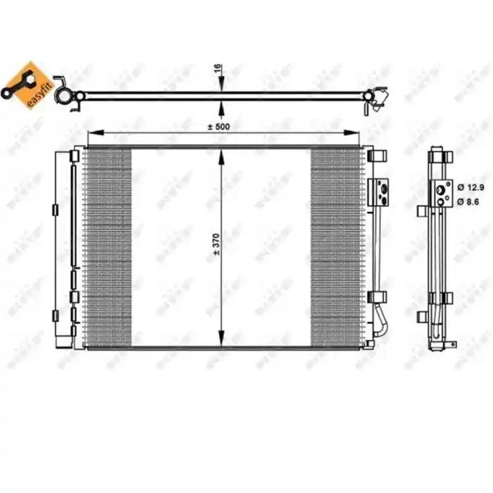 Condensatore, Climatizzatore 35997 NRF per HYUNDAI KIA Bestseller