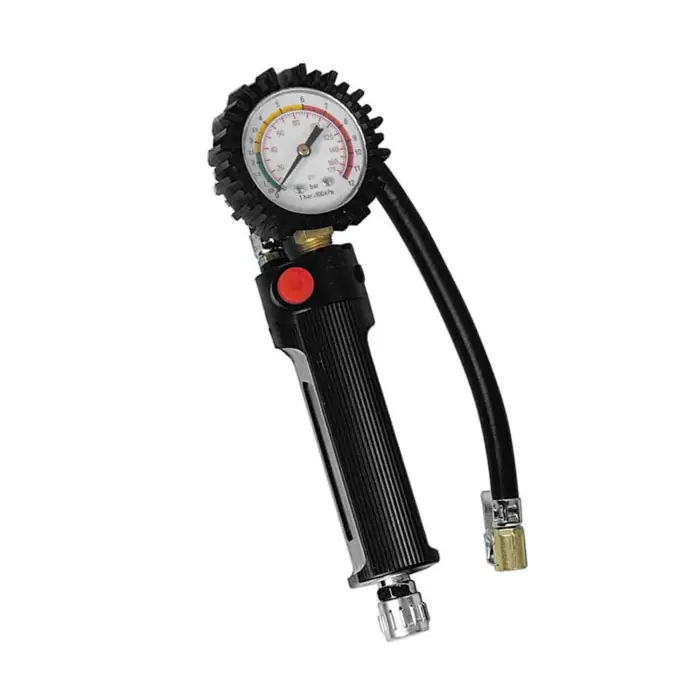 Promozione Gonfia Pneumatici Di Precisione Con Manometro 270° Max 12 Bar/170 Psi Prova Pressione Pneumatici Pressione Pneumatici