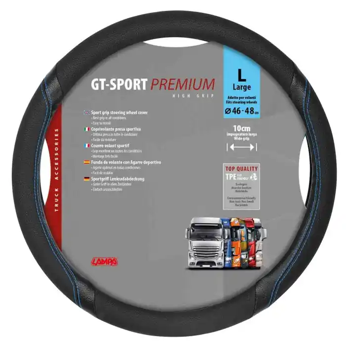 Gt Sport Coprivolante In Skeentex L Ø 46/48 Cm Nero/blu Coprivolanti In Skeentex Coprivolanti Pagamento Sicuro