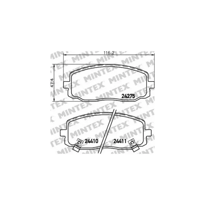 Prezzo Ridotto Mintex Pastiglie Anteriore 23990