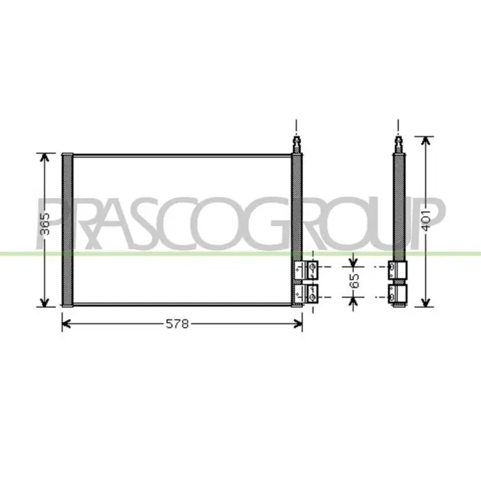 Ultimissimo Modello Condensatore Per Ford Fiesta Mk V Dal 2002 Al 2005