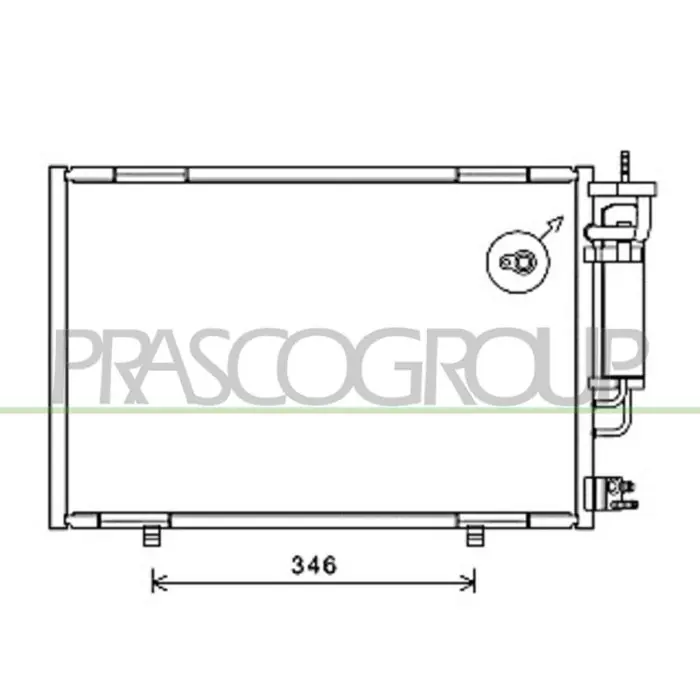 Condensatore Per Ford Fiesta Mk Vi Dal 2008 Al 2012 Spedizione Espresso