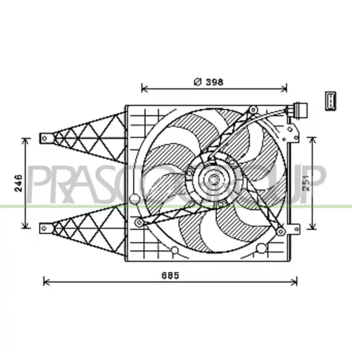 Prezzo Scontato Ventola Per Skoda Fabia (6y) Dal 2004 Al 2007