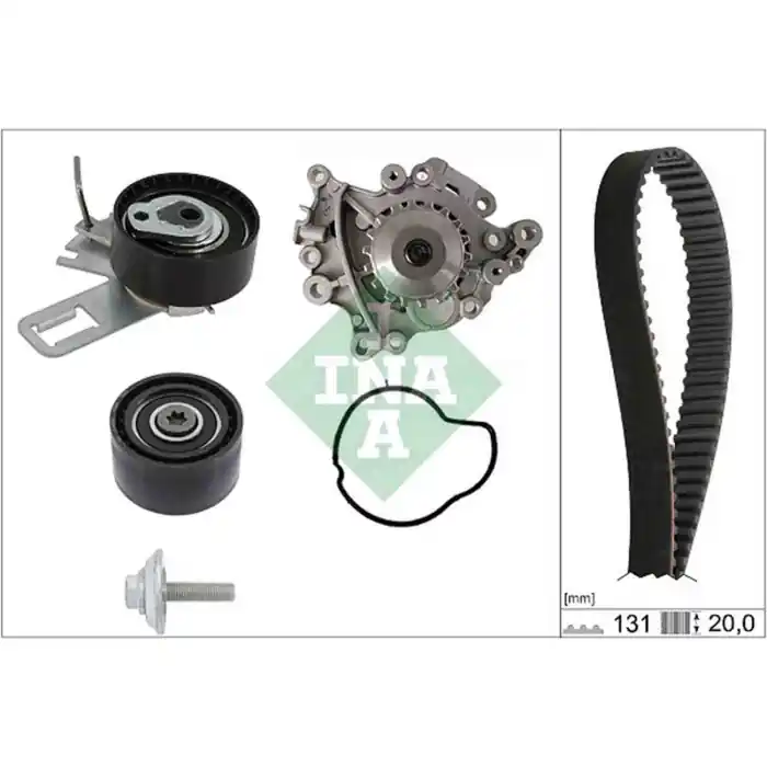 Affare Pompa acqua + Kit cinghie dentate 530 0760 30 SCHAEFFLER INA per PEUGEOT Citroen