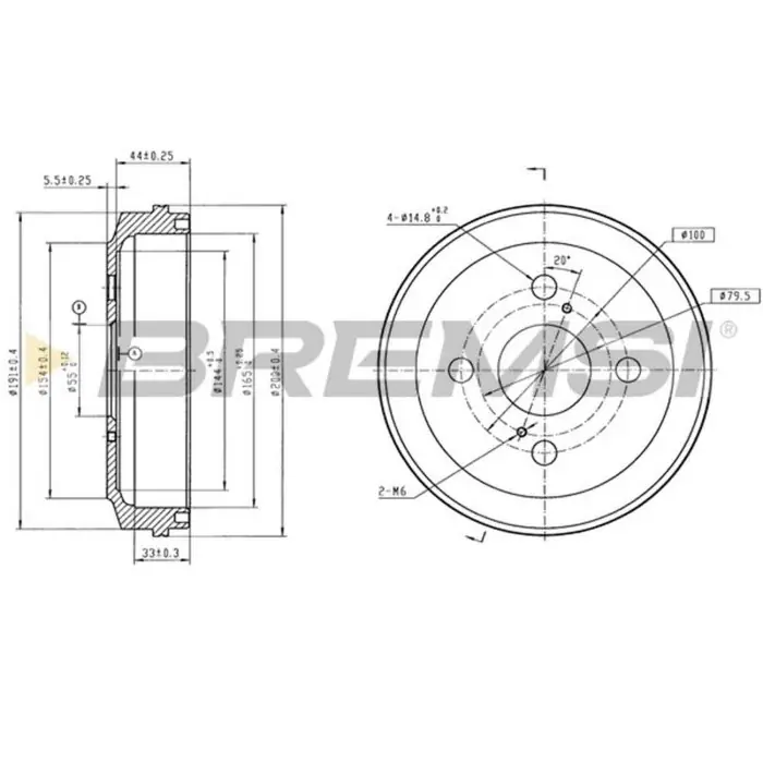 Prezzo Scontato Tamburo Freno Posteriore Daihatsu Cuore Vii Cr5803 42431-b1011 Verniciato Bremsi