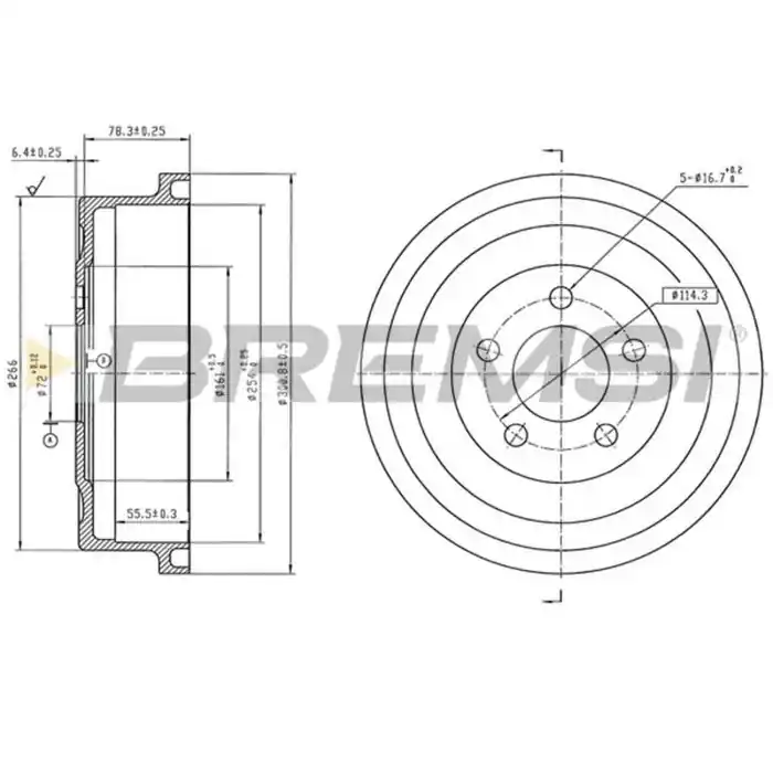 Subito Disponibile Kit Tamburi Freno Posteriore 94040100 JEEP Cherokee Verniciato