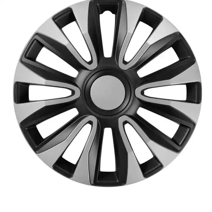 Avalone Silver & Black Set 4 Copricerchi Ø 16" Copricerchi 4 Pz Verniciati Tech One Copricerchi Novità