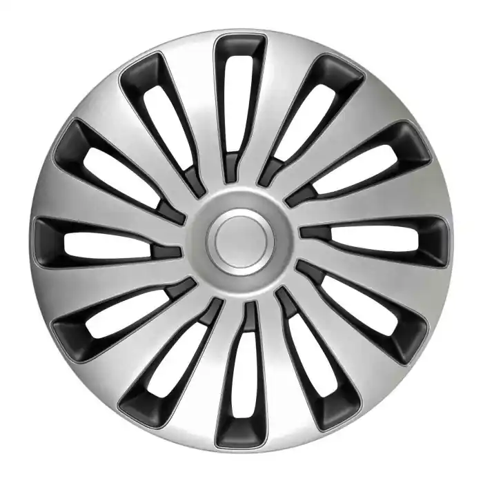 Sepang Silver & Black Set 4 Copricerchi Ø 14" Copricerchi 4 Pz Verniciati Tech One Copricerchi Offerta