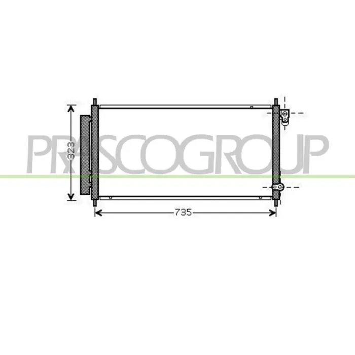 Spedizione Espresso Condensatore Per Honda Jazz Dal 2004 Al 2008