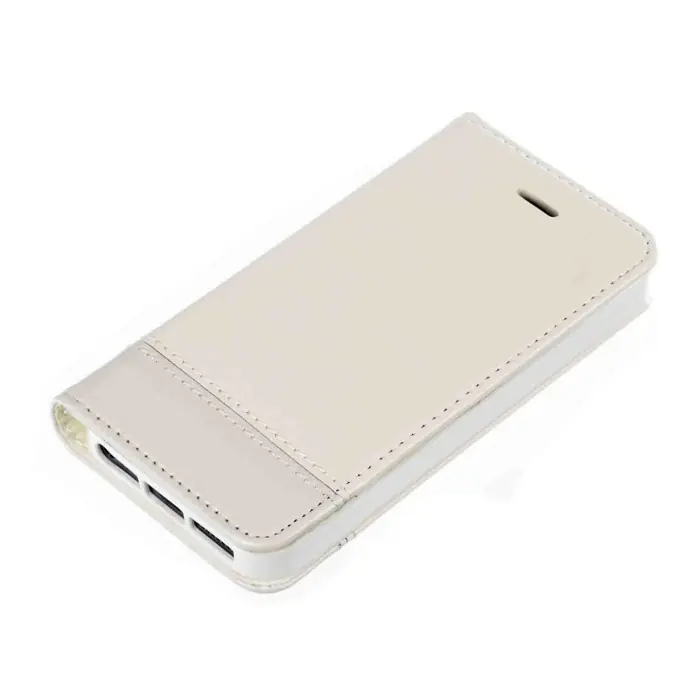 Wallet Folio Case Cover A Libro Apple Iphone 5/5s/se Bianco Custodie E Cover Nuovo Arrivo