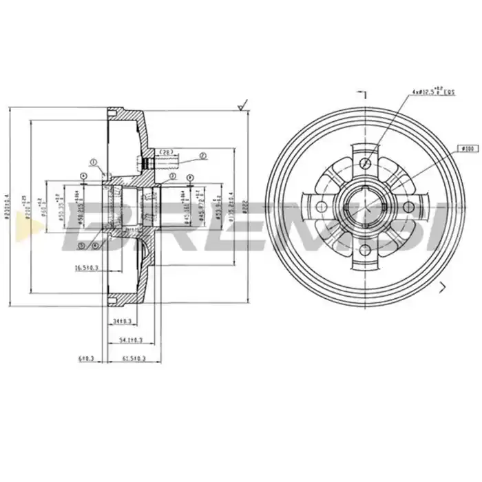 Soddisfatti O Rimborsati Kit Tamburi Freno Posteriore KIA RIO 2 Volumi/Coda Spiovente Verniciato