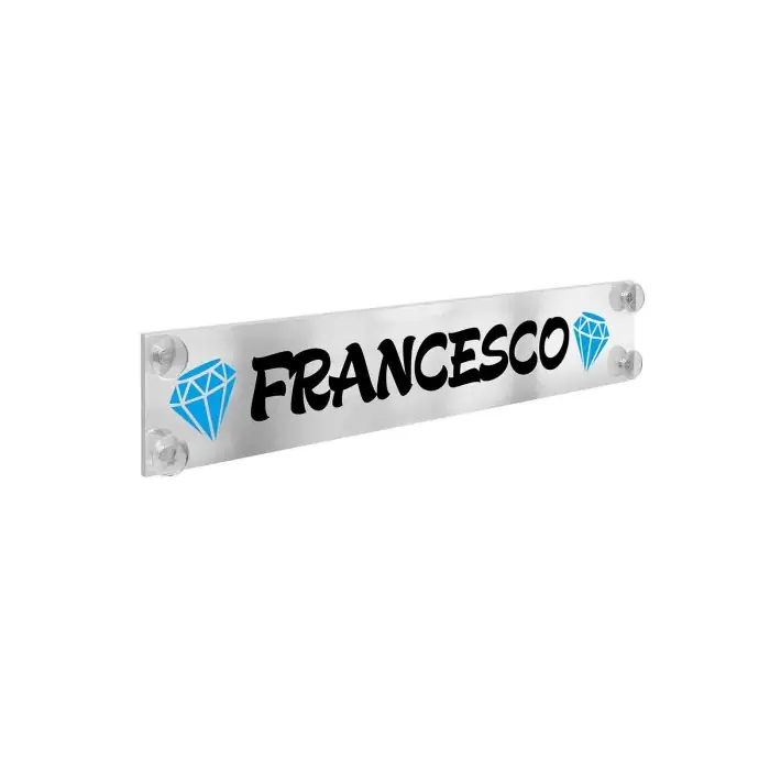 Solo Oggi Mirror Uv Tabella Personalizzabile 75x13 5 Cm 6 8 Caratteri Tabelle Personalizzabili 12/24v Decorazioni Luminose