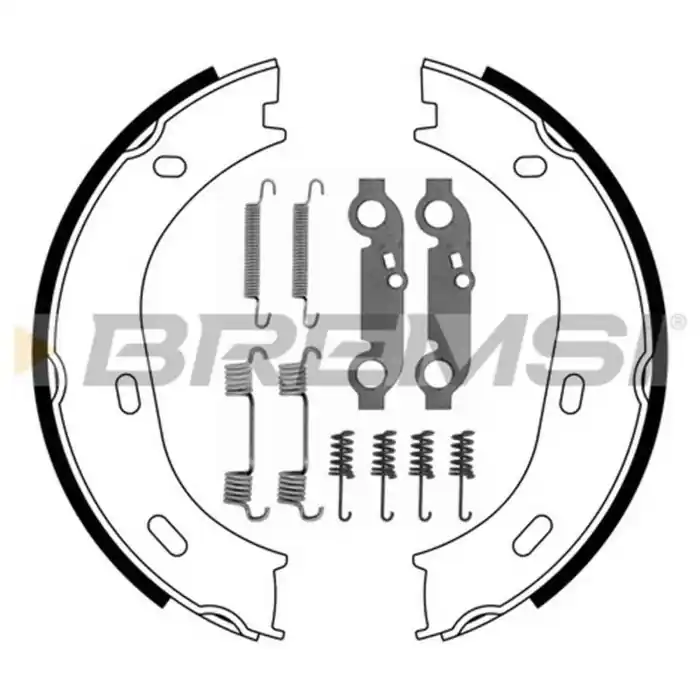 Miglior Prezzo Kit Ganasce Freno Stazionamento Posteriore Mercedes-benz Heckflosse (w111 W112) Gf0301-1 1234120120 S.f. Ate Teves Bremsi
