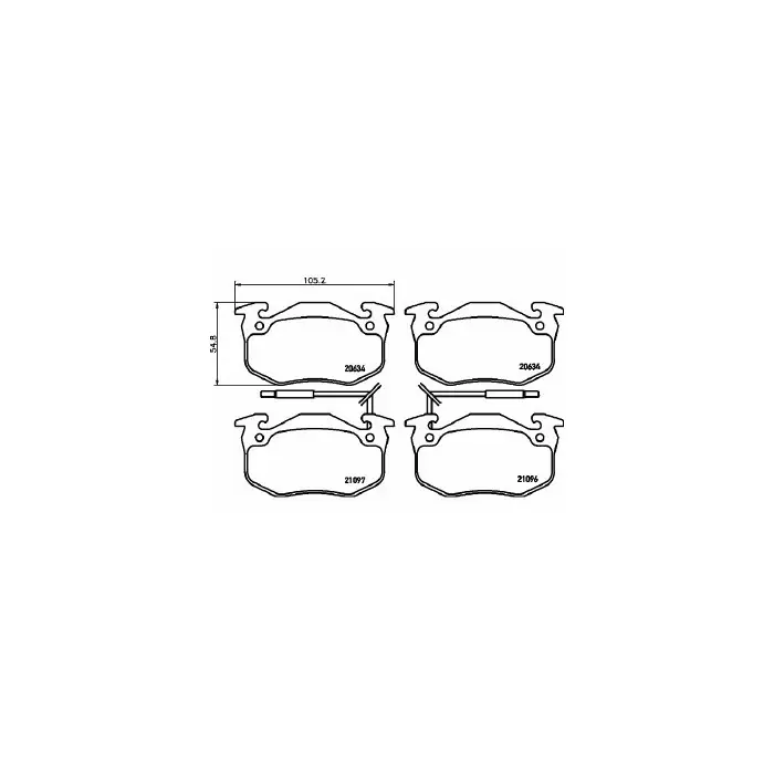 Compra Oggi Stesso Pastiglie Freno Renault Super 5 1.1 1986 01-1995 03 Mintex