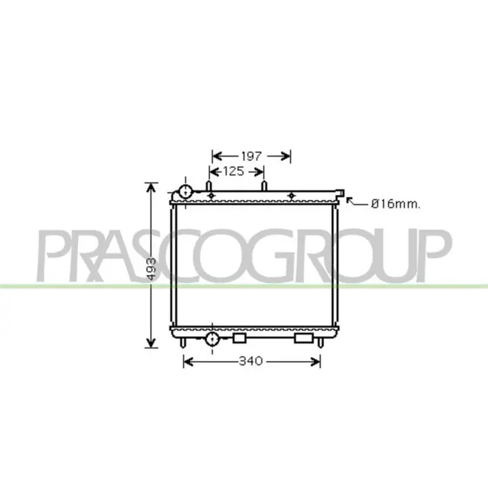 Radiatore Per Citroen C2 Dal 2003 Al 2007 Popolare