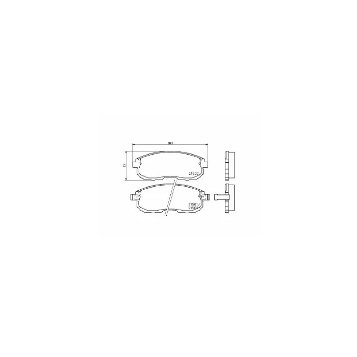 Pastiglie Freno Nissan Maxima Iii 3.0 1988 10-1994 06 Mintex Direttamente Dal Produttore